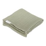 Set de 2 langes en gaze de coton - Little Farm/ Pure Olive - 70 x 70 cm