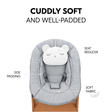 Chaise haute Alpha Newborn Set Pre Nature Grey HAUCK - 11