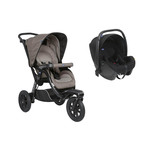 Poussette Duo Activ3 Dark beige + Siège-auto KORY I-size