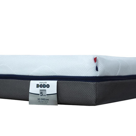 Matelas 3D dream ultra respirant et ventilé 70x140 cm Blanc/Anthracite MON P'TIT DODO - 10