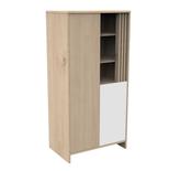 Armoire 2 Portes 1 Niche TOKYO Blanche