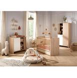 Chambre TRIO Lit 120x60 Commode1P Armoire 2P TOKYO Blanche