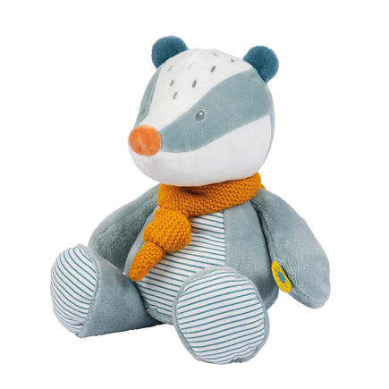 Peluche Félix&Léo blaireau multicolore NATTOU