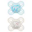 Lot de 2 sucettes Perfect naissance 0-2 mois Planet Love - Coloris aléatoire MAM - 11