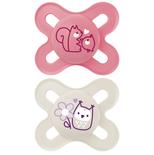 Lot de 2 sucettes Original naissance 0-2 mois Planet Love - Coloris aléatoire