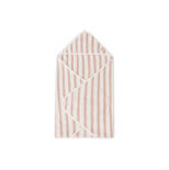 Cape de bain éponge 75x75cm Basic stripe - Wild rose