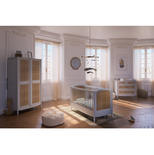 Chambre TRIO Lit 70x140 Commode Armoire Hermione Lune