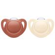 2 sucettes For Nature silicone 0-6m - Rouge NUK