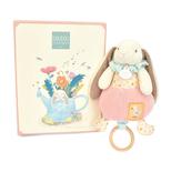 Peluche musicale lapin ciboulette - Rose