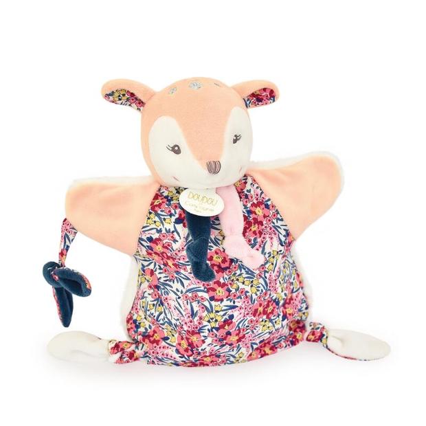 Doudou marionnette Boh'aime Faon - Rose DOUDOU ET COMPAGNIE