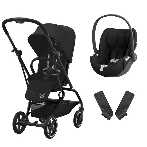 Poussette duo Eezy S Twist+ 2 BLK Noir + Cloud T Sepia Black CYBEX