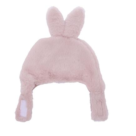 Bonnet lapin fausse fourrure angora pétale 6/12 mois BB&CO