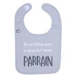 Bavoir Parrain Gris clair BB&CO