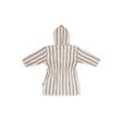 Peignoir 1-2 ans stripe éponge olive green GOTS - Multicolore JOLLEIN - 5