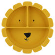 Assiette avec ventouse en silicone et compartiments Mr. Lion - Jaune TRIXIE