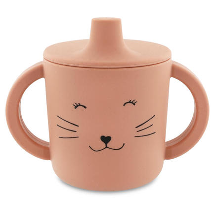 Tasse d'apprentissage en silicone Mrs. Cat - Rose TRIXIE