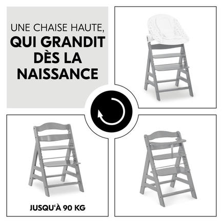 Chaise haute Alpha+ - Gris HAUCK - 10