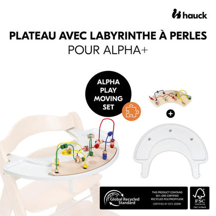 Plateau de jeu labyrinthe perles Alpha Play Moving set - Bois HAUCK - 9