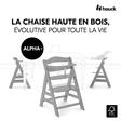 Chaise haute Alpha+ - Gris HAUCK - 14