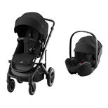 Poussette duo Smile 5Z + Baby-safe pro - Space black