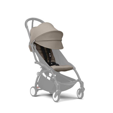 Poussette YOYO3 Pack 6+ Taupe / Cadre Noir STOKKE - 3