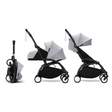 Poussette YOYO 3 Pack 0+ et 6+ Stone / Cadre Noir STOKKE