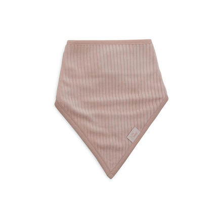 Lot de 2 bavoirs bandana Velvet rib - Wild rose/Ivory JOLLEIN - 3