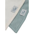 Lot de 2 bavoirs bandana Velvet rib - Sea green/Ivory JOLLEIN - 5