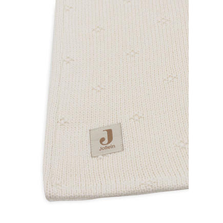 Couverture berceau velvet Cosy knit - Ivory JOLLEIN - 5